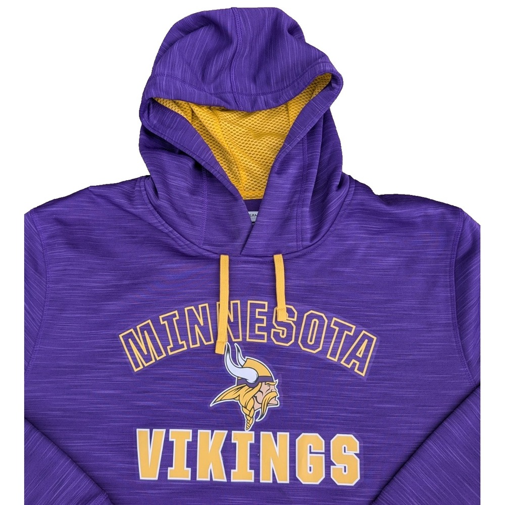 Minnesota Vikings Hoodie Pullover Sweatshirt Purple NFL Team Apparel TX3 2XL XXL
